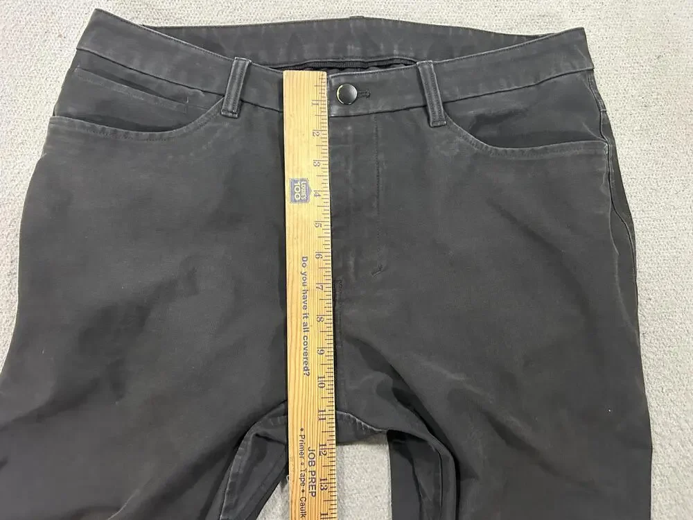 Lululemon Pants Mens 33 Black ABC Warpstreme 5 Pocket Slim Twill Casual